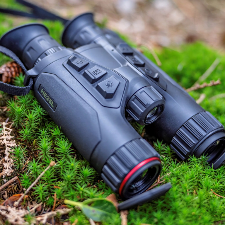 HIKMICRO Habrok 4K HE25L Entry Level Multi-Spectrum Thermal Binoculars with 1000m LRF - 25mm <35mK 256x192px 12μm