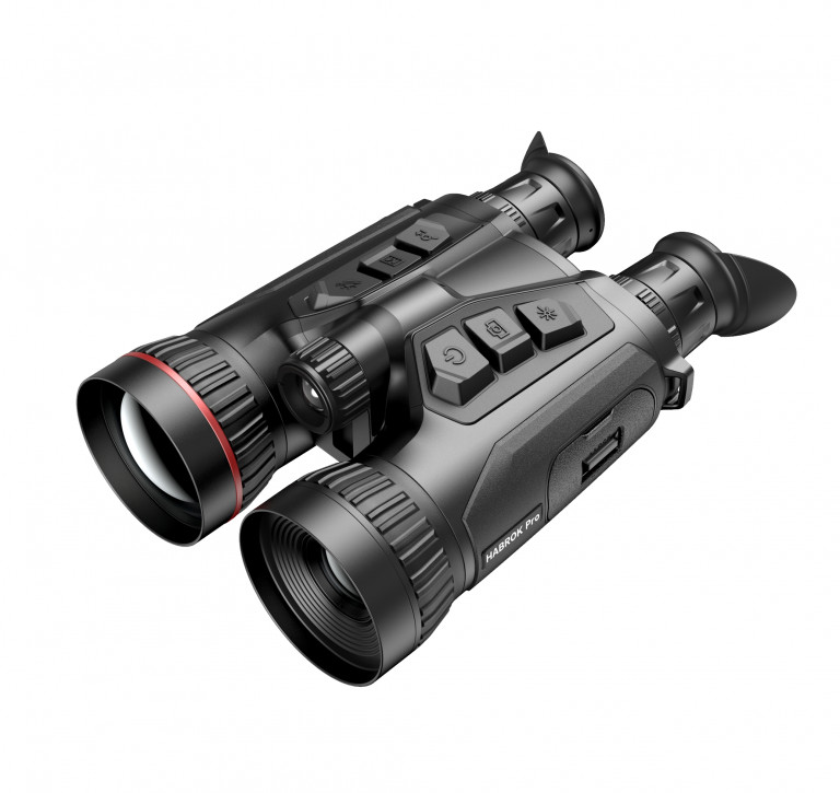 HIKMICRO Habrok Pro HX60L Multi-Spectrum Thermal Binocular - 1280px 60mm with 4K Optical Camera LRF and Harness