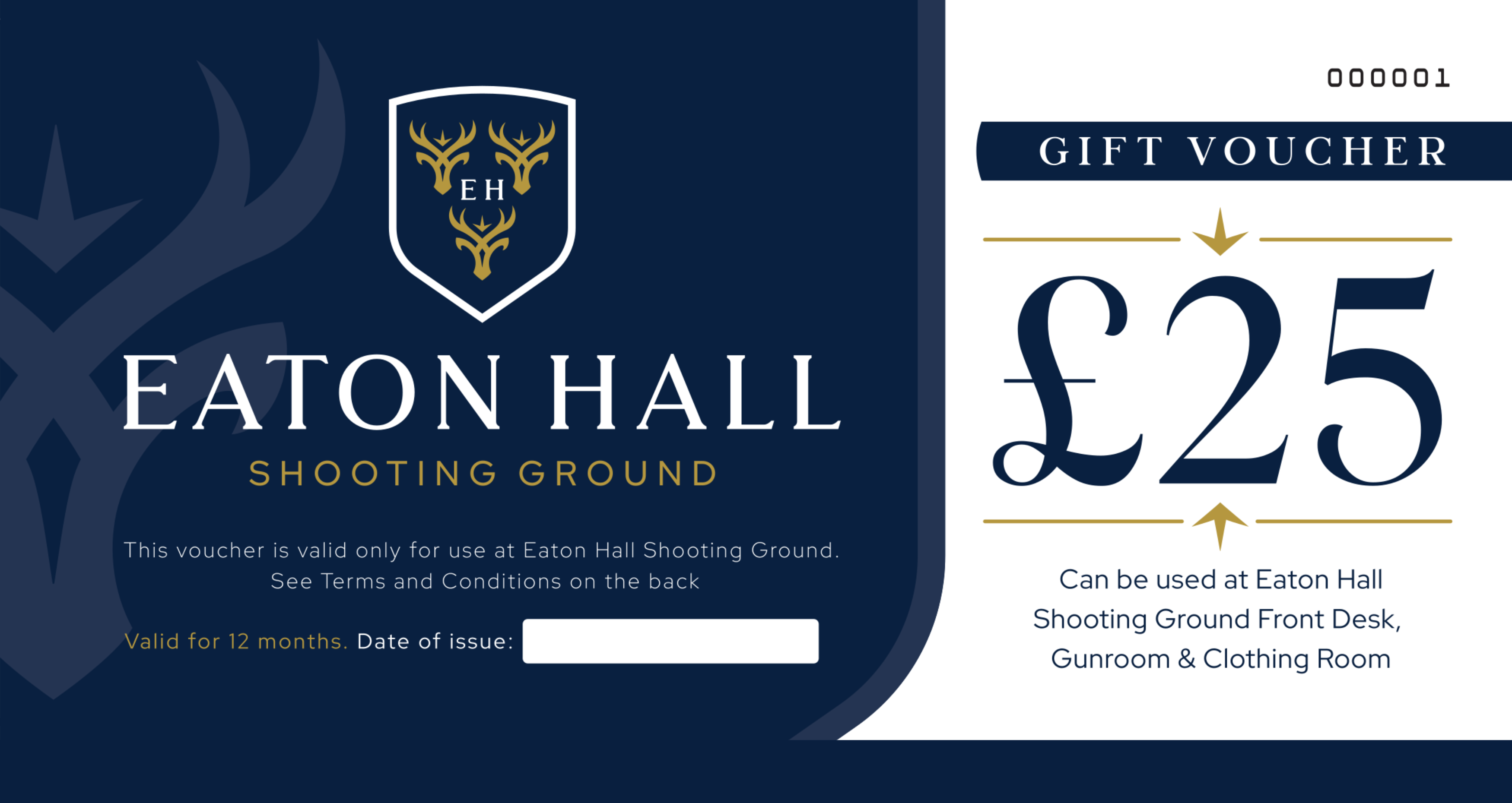 Eaton Hall £25 Voucher.